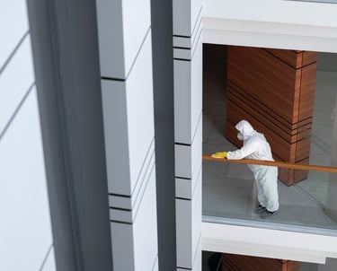 Rehabilitación y pintura de fachada en comunidad de vecinos de Bilbao