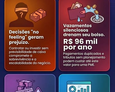 desorganização financeira, gestão no escuro, riscos empresa, finanças 2026, friday finanças