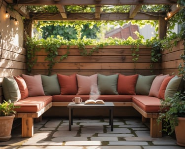 Patios and courtyards offer a bit more flexibility.
