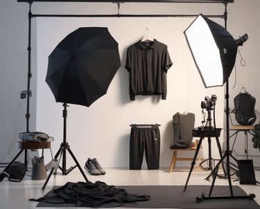 Close-up of clean, high-quality men’s athletic apparel with modern details.