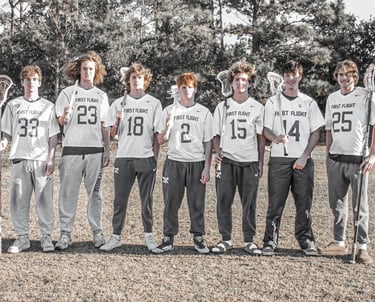 First Flight lacrosse seniors, 2024.