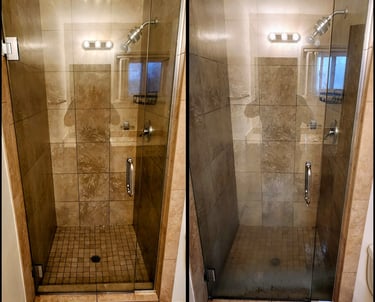 MC Cleaning Services before and after cleaning shower san diego cleaning