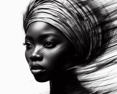 a woman with a turban