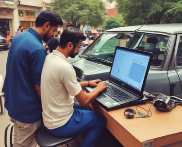 A collection of heavy vehicle brake components, showcasing various types available.