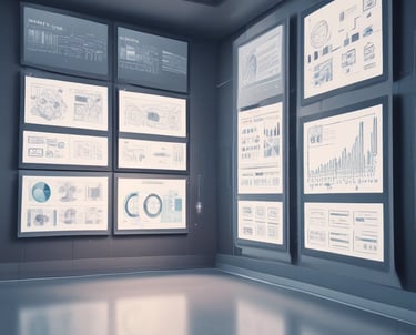 High-tech automated machinery in a clean industrial facility.