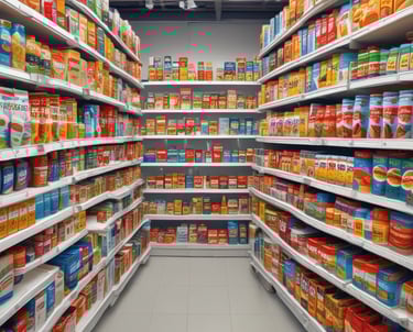 Colorful Mexican snacks and cookies arranged on a vibrant textile.