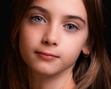 portret kind meisje ogen