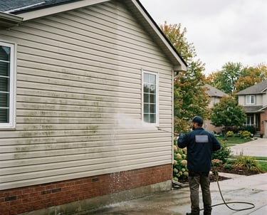 House Siding Power Washing by TN Professional Services