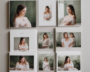 Close-up of a peacefully sleeping newborn wrapped in dusty rose fabric on a crisp white blanket.