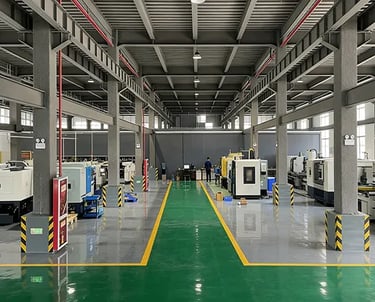 Professional CNC machining workshop for high-precision titanium alloy components