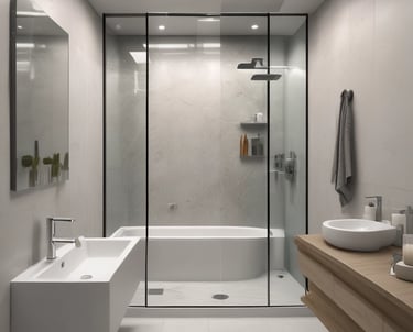 Sleek aluminum and glass window reflecting a sunny garden.