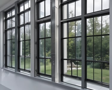 Aluminum door installed in a modern home entrance.