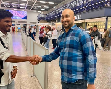 student arrives at malta after student visa successfully approved