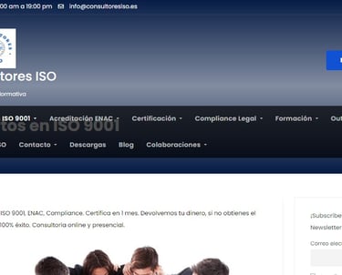 diseño web - consultores ISO