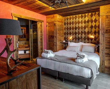 un chambre d'hotel a chamonix