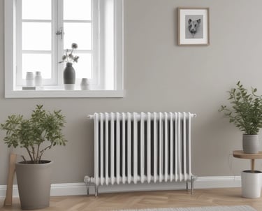 photo of gray oil heater
