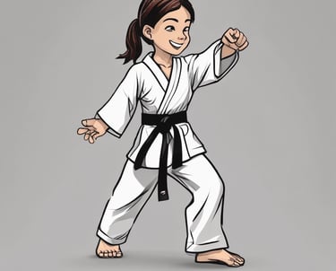 man wearing white karati gi