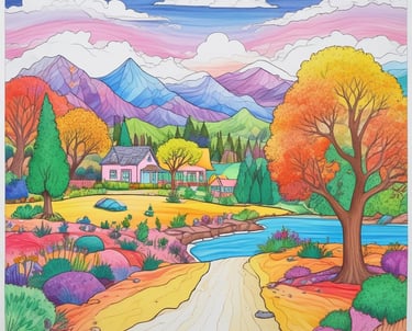 a river with trees and rocks