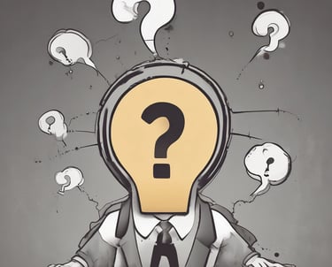 A classroom setting with a focus on a laptop on a desk, displaying a grid of video call participants. The room is sparsely furnished with blue chairs and a whiteboard visible in the background. A smartphone is placed beside the laptop.