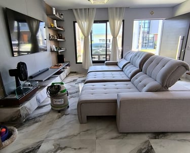 limpeza e higienização de sofá