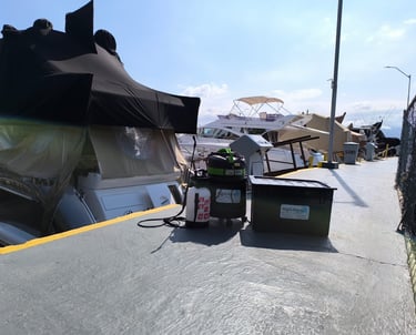 higienização de barcos iates marina