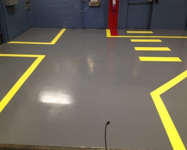 Servicio profesionales de pintura de Suelo con Poliuretano para Talleres, Tiendas y Zonas de Alto Tr