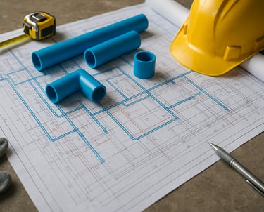 Projeto hidrossanitário residencial e comercial
