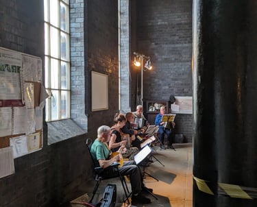 Musicians playing