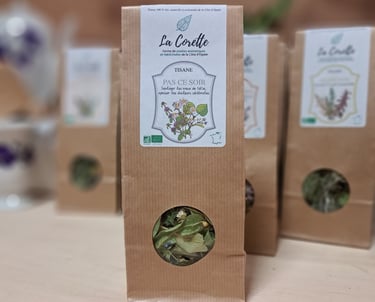 Sachet de tisane bio Pas ce soir Ferme de La Corette