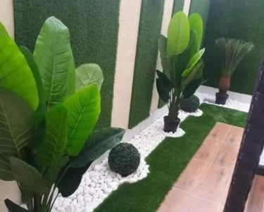 تنسيق حدائق بالرياض – تركيب عشب صناعي واشجار زينة 
