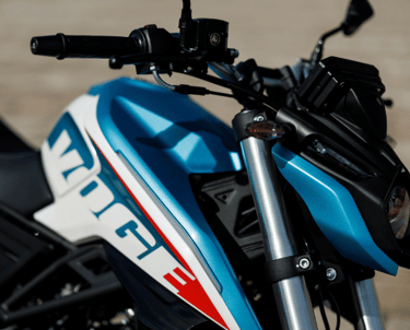 VOGE R125 motociklas, mėlynas