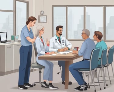 An image depicting healthcare professionals collaborating.