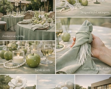 Elegant private event decoration and table styling in Bodrum with floral design