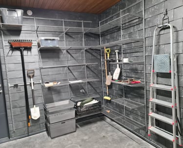 Elfa garažo sistema | Elfa Garage | lentynu-sistemos.lt