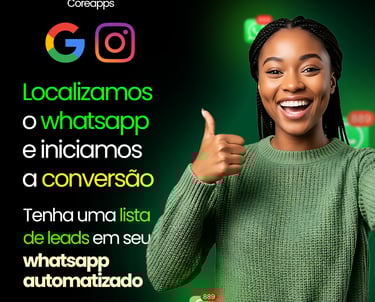 a woman with a green sweater and jeans, holding a cell phone