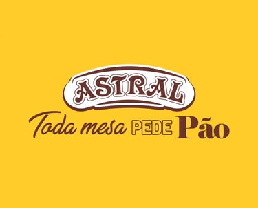 logomarca astral pães