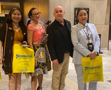 Vice President Dr. Ema Guitierrez and Senior Vice President Jerry L. Romo with PCCI officials