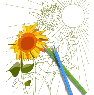 Sunflower Coloring Page