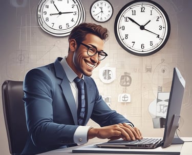 Large blue letters 'AI' stand prominently on a surface covered with a pattern of hexagonal shapes. Dark swirling lines intersect around the letters, creating a sense of motion and complexity. The background has a metallic sheen with a futuristic, digital style.