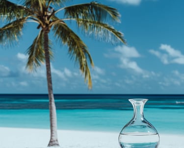 Silicone de coco près d'un cocotier