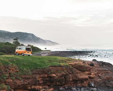 VW near the sea