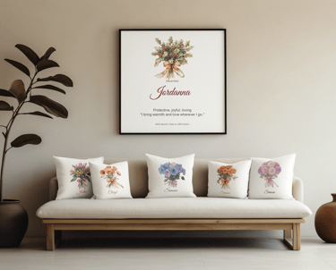 Birth flower personalised gifts for children