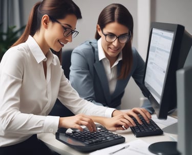 A business model canvas displayed on a corkboard features several categories with sticky notes of various colors. The categories include key partners, key activities, value proposition, customer relationships, customer segments, channels, cost structure, and revenue streams. Each category contains notes with handwritten text that describes elements of a business strategy, divided into sections using lines on the board.
