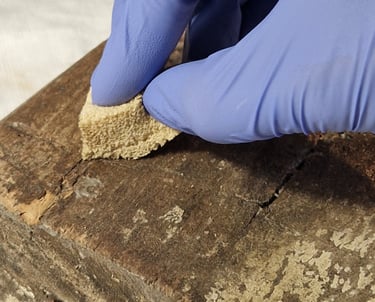 Treatment Latex Sponge Wood