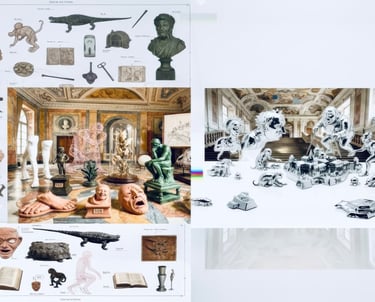 Fig 6. GöttwAIg, lithography and inkjet, 2025 ©Markus Wintersberger.