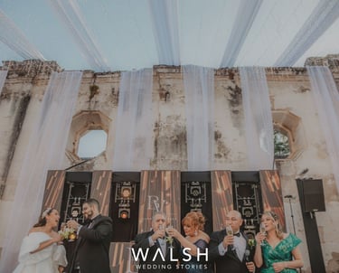 Antigua Guatemala Wedding Photographer-toasting at wedding
