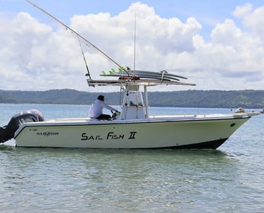 Sail Fish II sport fishing boat for private fishing tours in Guanacaste, Costa Rica