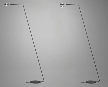 Lampara multiosicion en fondo gris