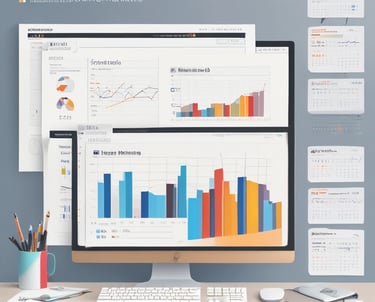 A graphic with text reading 'Exploring Opportunities for D2C Startups in the Post-COVID-19 World.' It features a target with an arrow, a computer monitor displaying an upward graph, a calendar, a rocket icon, and a clipboard with colorful sticky notes.