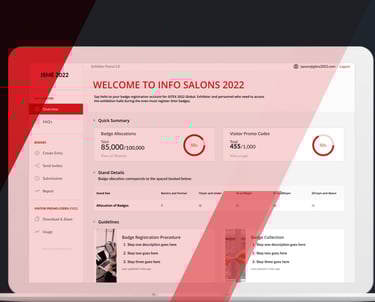 Exhibitor Registration Portal | Info Salons